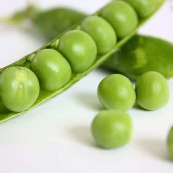 pea pod and peas